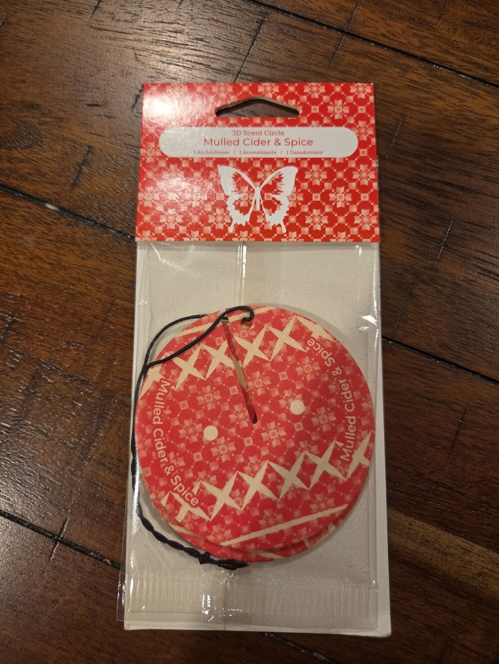 Scentsy 3D Mulled Cider & Spice Scent Circle Air Freshener - Red
